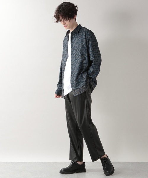 RAGEBLUE(レイジブルー)の「ラグイージー/総柄シャツ/959750(シャツ/ブラウス・メンズ・ブラウン/ネイビー・MEDIUM/LARGE)」の5枚目の写真