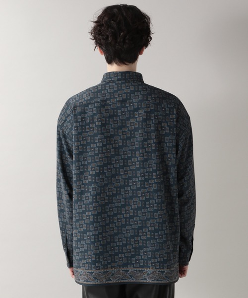 RAGEBLUE(レイジブルー)の「ラグイージー/総柄シャツ/959750(シャツ/ブラウス・メンズ・ブラウン/ネイビー・MEDIUM/LARGE)」の9枚目の写真