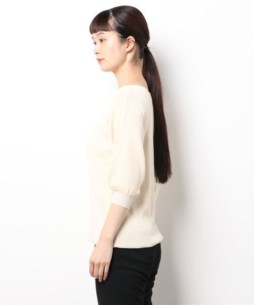 Te chichi(テチチ)の「ボリュームスリーブニットプルオーバー(ニット/セーター・レディース・オフホワイト/グリーン/ネイビー・フリ-)」の5枚目の写真