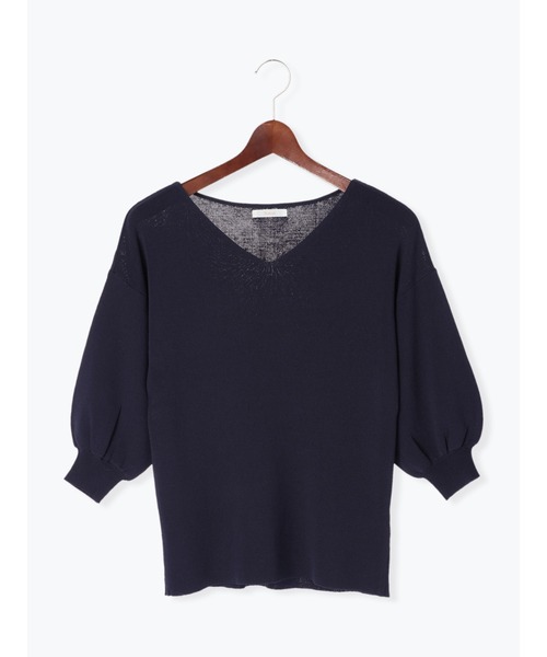 Te chichi(テチチ)の「ボリュームスリーブニットプルオーバー(ニット/セーター・レディース・オフホワイト/グリーン/ネイビー・フリ-)」の13枚目の写真