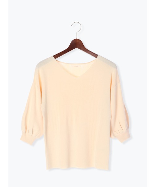 Te chichi(テチチ)の「ボリュームスリーブニットプルオーバー(ニット/セーター・レディース・オフホワイト/グリーン/ネイビー・フリ-)」の14枚目の写真