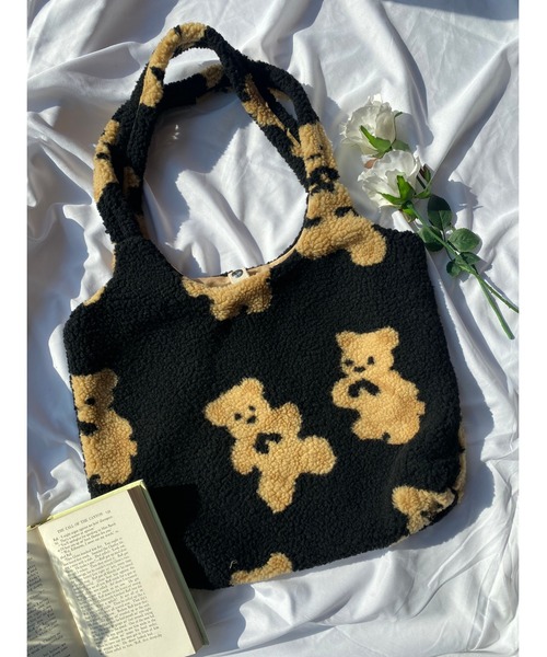 WC（ダブル シー）の「クマボアトート（トートバッグ・レディース・ブラック/ブラウン/アイボリー・FREE）」の3枚目の写真