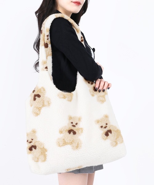 WC（ダブル シー）の「クマボアトート（トートバッグ・レディース・ブラック/ブラウン/アイボリー・FREE）」の11枚目の写真