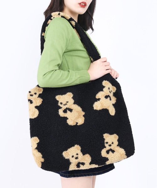 WC（ダブル シー）の「クマボアトート（トートバッグ・レディース・ブラック/ブラウン/アイボリー・FREE）」の22枚目の写真