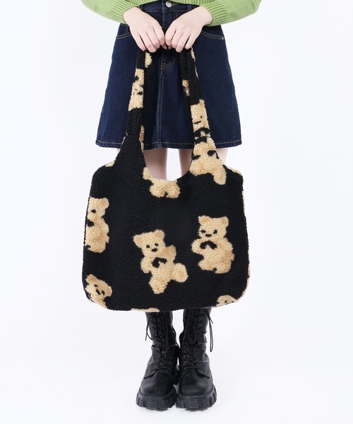 WC（ダブル シー）の「クマボアトート（トートバッグ・レディース・ブラック/ブラウン/アイボリー・FREE）」の19枚目の写真