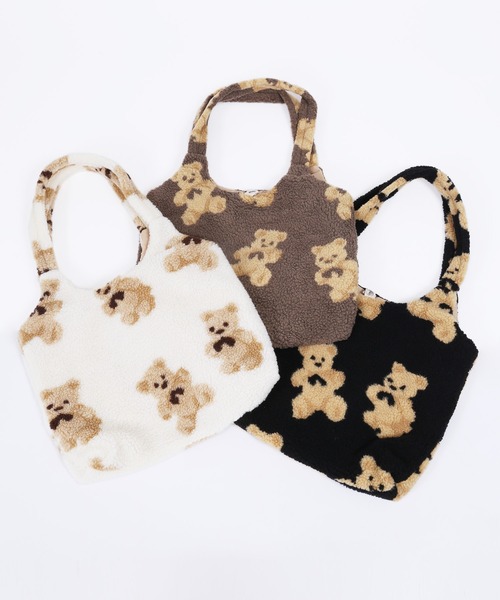 WC（ダブル シー）の「クマボアトート（トートバッグ・レディース・ブラック/ブラウン/アイボリー・FREE）」の14枚目の写真