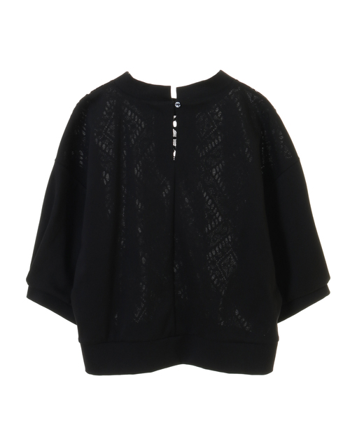 alcali(アルカリ)の「レース切替ショートトップス(Tシャツ/カットソー・レディース・キャメル/オフホワイト/ブラック・FREE)」の12枚目の写真