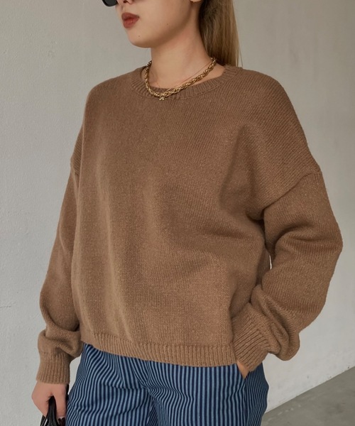 セール クルーネックカラーオーバーニット ニット セーター Shaggie シャギー のファッション通販 Zozotown