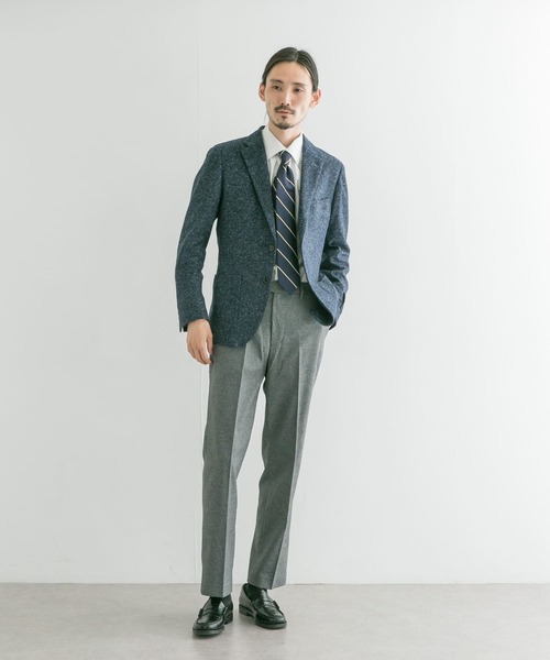 URBAN RESEARCH（アーバンリサーチ）の「URBAN RESEARCH Tailor　ROMAニットヘリンボーンジャケット（スーツジャケット・メンズ・ブルー/ブラック・42/48/46/50/44）」の15枚目の写真