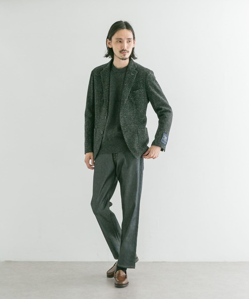 URBAN RESEARCH（アーバンリサーチ）の「URBAN RESEARCH Tailor　ROMAニットヘリンボーンジャケット（スーツジャケット・メンズ・ブルー/ブラック・42/48/46/50/44）」の9枚目の写真