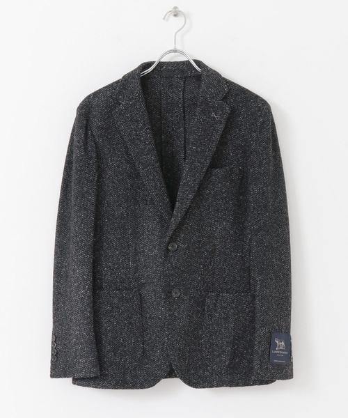 URBAN RESEARCH（アーバンリサーチ）の「URBAN RESEARCH Tailor　ROMAニットヘリンボーンジャケット（スーツジャケット・メンズ・ブルー/ブラック・42/48/46/50/44）」の13枚目の写真