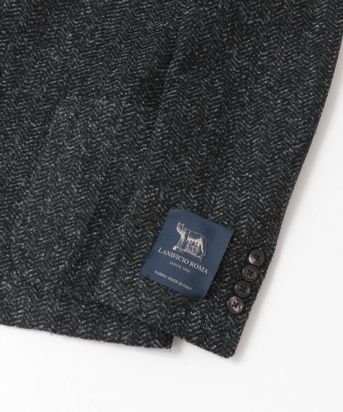 URBAN RESEARCH（アーバンリサーチ）の「URBAN RESEARCH Tailor　ROMAニットヘリンボーンジャケット（スーツジャケット・メンズ・ブルー/ブラック・42/48/46/50/44）」の14枚目の写真