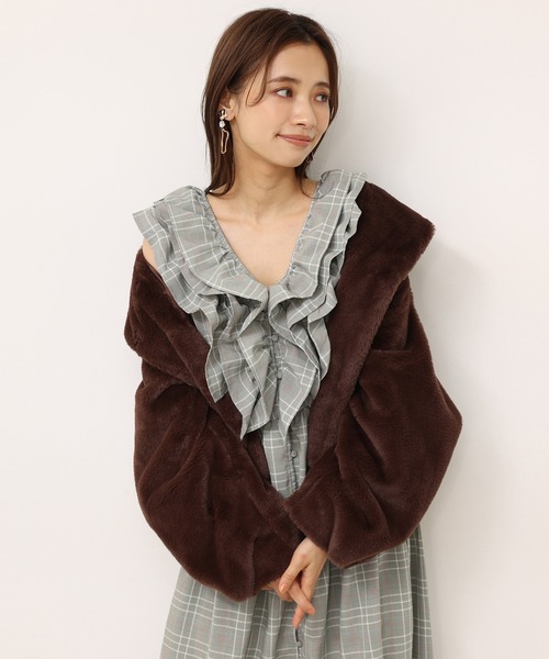 セール ワンピース フリルノースリーブロングワンピース ワンピース One After Another Nice After Another Claup ワンアフターアナザーナイスクラップ のファッション