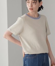 AMERICAN HOLIC | マルチボーダーカットクルーネックカットプルオーバー(Tシャツ/カットソー)