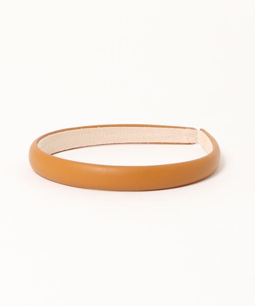 DouDou（ドゥドゥ）の「PUスリムクッションカチューシャ（カチューシャ・レディース・ブラック/キャメル/ベージュ・FREE）」の4枚目の写真