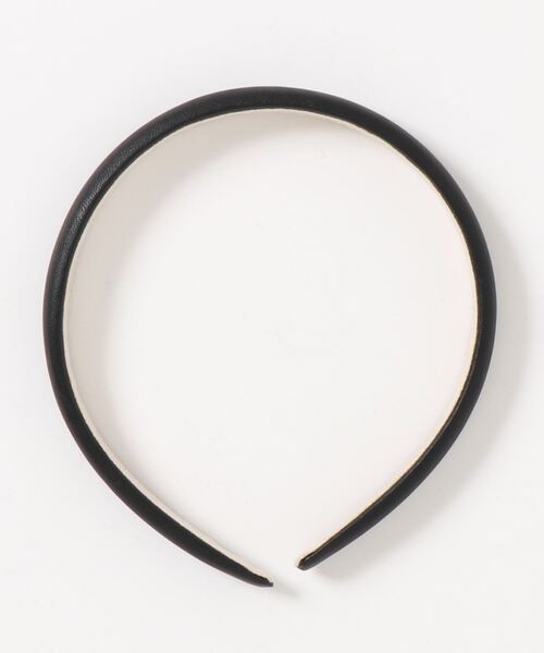 DouDou（ドゥドゥ）の「PUスリムクッションカチューシャ（カチューシャ・レディース・ブラック/キャメル/ベージュ・FREE）」の5枚目の写真