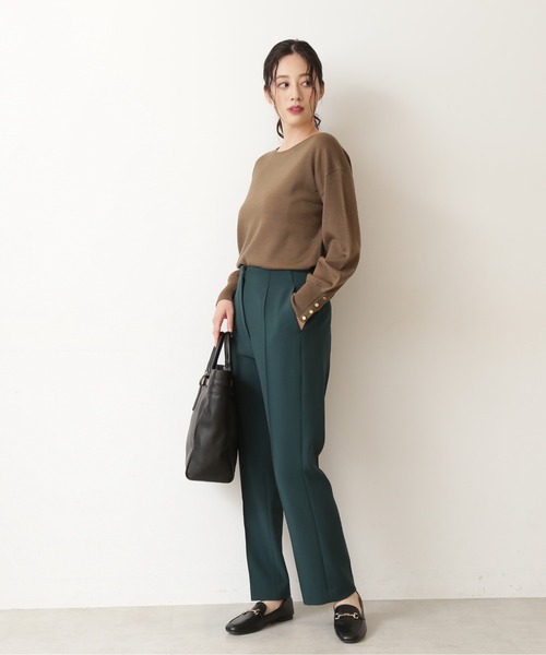 NATURAL BEAUTY BASIC（ナチュラルビューティーベーシック）の「センターコバパンツ/0171230911（その他パンツ・レディース・チャコールグレー/グリーン/ブラック・SMALL/MEDIUM/X-SMALL）」の21枚目の写真