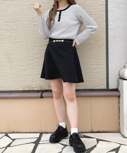apres jour(アプレジュール)の「ヘンリーリブボーダーT【ZOZOTOWN限定アイテム】(Tシャツ/カットソー・レディース・ブラック/イエロー・X-LARGE/フリー)」の20枚目の写真