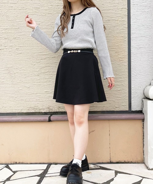 apres jour(アプレジュール)の「ヘンリーリブボーダーT【ZOZOTOWN限定アイテム】(Tシャツ/カットソー・レディース・ブラック/イエロー・X-LARGE/フリー)」の11枚目の写真