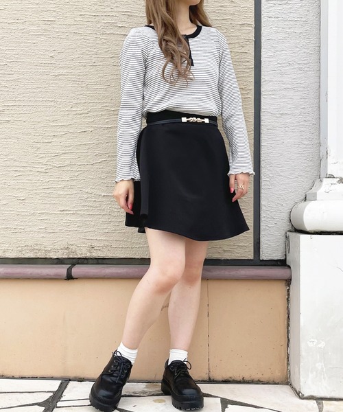 apres jour(アプレジュール)の「ヘンリーリブボーダーT【ZOZOTOWN限定アイテム】(Tシャツ/カットソー・レディース・ブラック/イエロー・X-LARGE/フリー)」の14枚目の写真