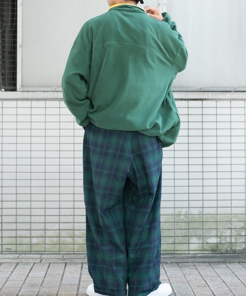 kutir(クティール)の「フリーススナップボタンジャケット(ブルゾン・メンズ・グリーン/ダークブラウン/パープル/イエロー/ライトブルー・LARGE/MEDIUM)」の19枚目の写真