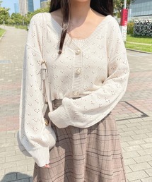 apres jour | 透かしカーデ＋キャミSET【ZOZOTOWN限定アイテム】(カーディガン/ボレロ)