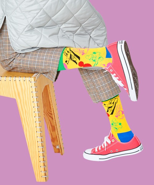 Limited Happy Socks Disney All Smiles レディース メンズ クルーソックス ソックス 靴下 Happy Socks ハッピーソックス のファッション通販 Zozotown