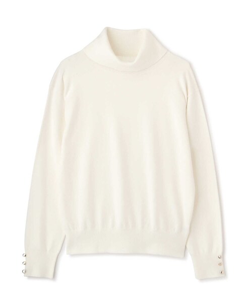 PROPORTION BODY DRESSING（プロポーションボディドレッシング）の「メタル釦天竺ハイネックニット / 1211270023（ニット/セーター・レディース・ホワイト系その他/パープル系その他/ブラウン系その他・MEDIUM/SMALL）」の14枚目の写真