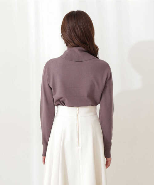 PROPORTION BODY DRESSING（プロポーションボディドレッシング）の「メタル釦天竺ハイネックニット / 1211270023（ニット/セーター・レディース・ホワイト系その他/パープル系その他/ブラウン系その他・MEDIUM/SMALL）」の21枚目の写真