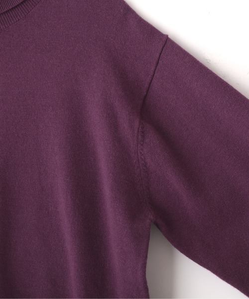 PROPORTION BODY DRESSING（プロポーションボディドレッシング）の「メタル釦天竺ハイネックニット / 1211270023（ニット/セーター・レディース・ホワイト系その他/パープル系その他/ブラウン系その他・MEDIUM/SMALL）」の7枚目の写真