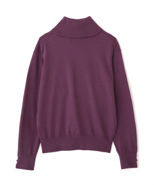 PROPORTION BODY DRESSING（プロポーションボディドレッシング）の「メタル釦天竺ハイネックニット / 1211270023（ニット/セーター・レディース・ホワイト系その他/パープル系その他/ブラウン系その他・MEDIUM/SMALL）」の4枚目の写真