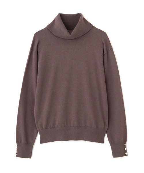 PROPORTION BODY DRESSING（プロポーションボディドレッシング）の「メタル釦天竺ハイネックニット / 1211270023（ニット/セーター・レディース・ホワイト系その他/パープル系その他/ブラウン系その他・MEDIUM/SMALL）」の10枚目の写真