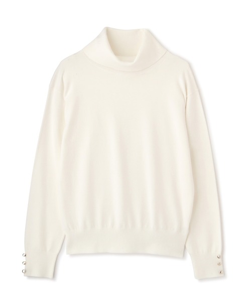 PROPORTION BODY DRESSING（プロポーションボディドレッシング）の「メタル釦天竺ハイネックニット / 1211270023（ニット/セーター・レディース・ホワイト系その他/パープル系その他/ブラウン系その他・MEDIUM/SMALL）」の12枚目の写真