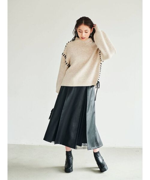 dazzlin（ダズリン）の「ハンドステッチボリュームニット（ニット/セーター・レディース・ベージュ/モカ・FREE）」の16枚目の写真