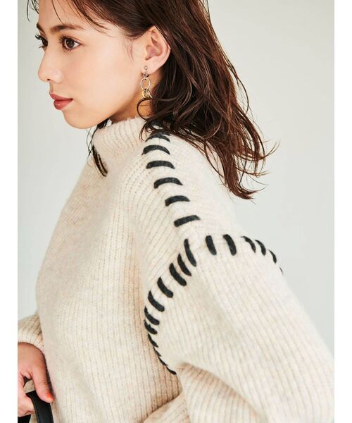 dazzlin（ダズリン）の「ハンドステッチボリュームニット（ニット/セーター・レディース・ベージュ/モカ・FREE）」の18枚目の写真