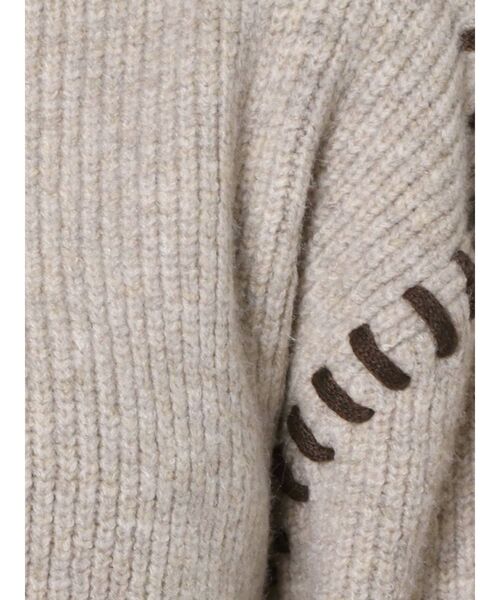dazzlin（ダズリン）の「ハンドステッチボリュームニット（ニット/セーター・レディース・ベージュ/モカ・FREE）」の13枚目の写真