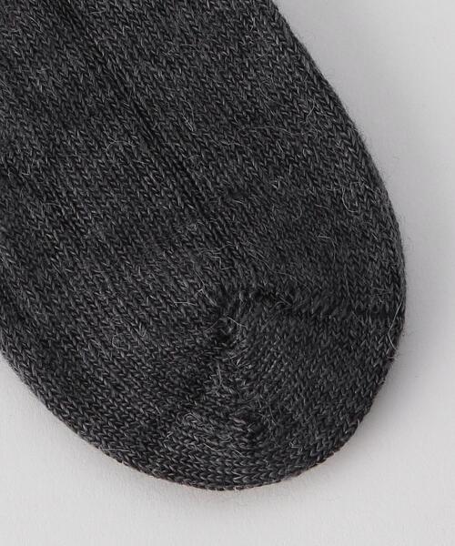 Capricorn Mohair Socks（カプリコーンモヘヤソックス）の「＜Capricorn Mohair Socks＞MOHAIR RIB SOCKS/ソックス.（ソックス/靴下・レディース・ダークグレー/オフホワイト/ライラック・S）」の5枚目の写真