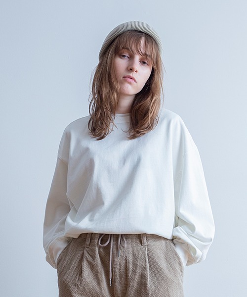 Universal Style Wear(ユニバーサルスタイルウェア)の「Universal Style Wear センタータック ロンT(Tシャツ/カットソー・メンズ・ブラウン/ホワイト/ブラック・LARGE/MEDIUM/X-LARGE)」の2枚目の写真