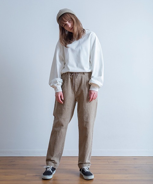Universal Style Wear(ユニバーサルスタイルウェア)の「Universal Style Wear センタータック ロンT(Tシャツ/カットソー・メンズ・ブラウン/ホワイト/ブラック・LARGE/MEDIUM/X-LARGE)」の7枚目の写真