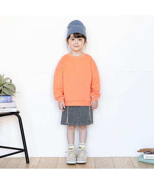 BREEZE(ブリーズ)の「ケミカルウォッシュデニムスカート(スカート・キッズ・グレー/ブルー・140/100/110/90/80/120/130)」の5枚目の写真