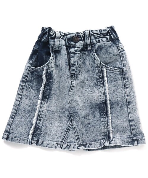 BREEZE(ブリーズ)の「ケミカルウォッシュデニムスカート(スカート・キッズ・グレー/ブルー・140/100/110/90/80/120/130)」の9枚目の写真