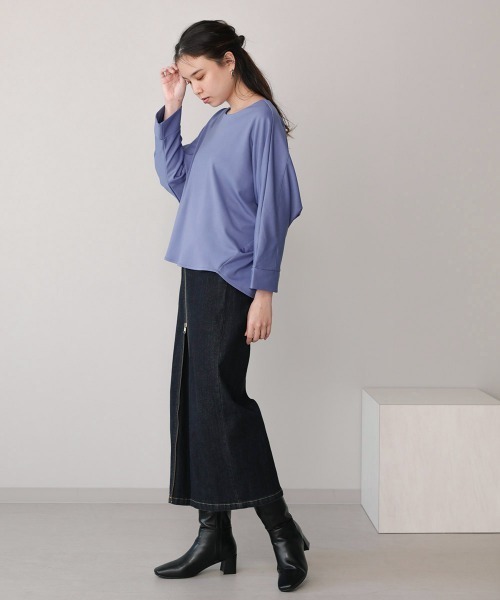 Bou Jeloud(ブージュルード)の「バックタックトップス(Tシャツ/カットソー・レディース・ブラック/オフホワイト/カーキ/イエロー/ブルー・FREE)」の22枚目の写真