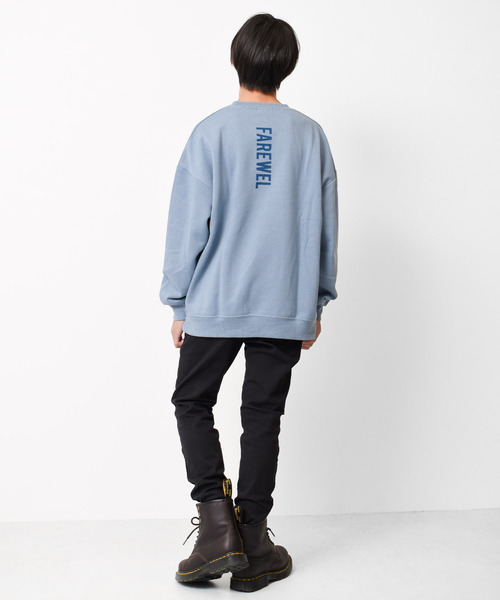 RAT EFFECT（ラットエフェクト）の「【裏起毛】タテロゴプリントトレーナー（スウェット・キッズ・ブラック/ライトブルー/アイボリー/グリーン/チャコールグレー・120/130/140/150/160）」の15枚目の写真