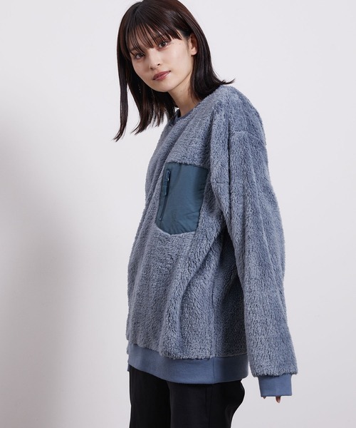 JUNRED（ジュンレッド）の「ナイロンポケットボアプルオーバー（その他トップス・メンズ・ホワイト/グレー/ブルー/ベージュ系その他・LL/M/L）」の4枚目の写真