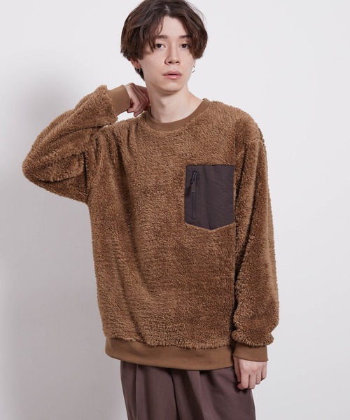 JUNRED（ジュンレッド）の「ナイロンポケットボアプルオーバー（その他トップス・メンズ・ホワイト/グレー/ブルー/ベージュ系その他・LL/M/L）」の11枚目の写真