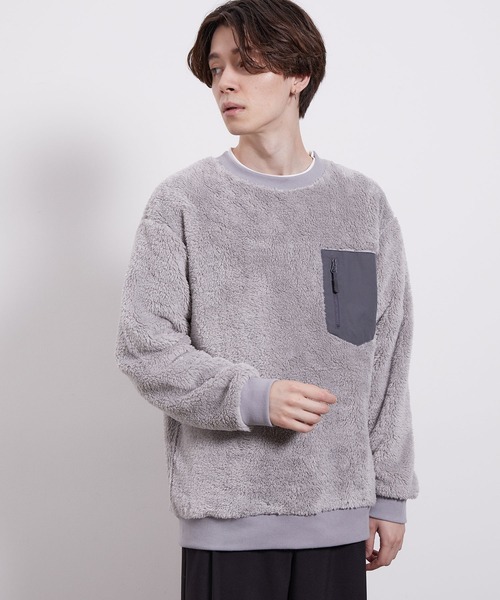 JUNRED（ジュンレッド）の「ナイロンポケットボアプルオーバー（その他トップス・メンズ・ホワイト/グレー/ブルー/ベージュ系その他・LL/M/L）」の19枚目の写真