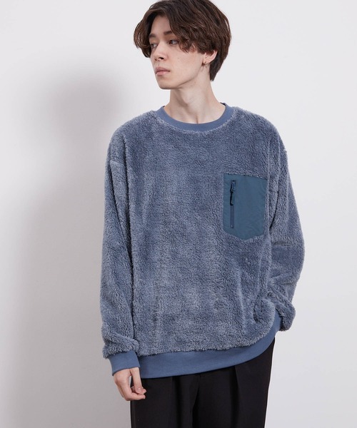 JUNRED（ジュンレッド）の「ナイロンポケットボアプルオーバー（その他トップス・メンズ・ホワイト/グレー/ブルー/ベージュ系その他・LL/M/L）」の21枚目の写真