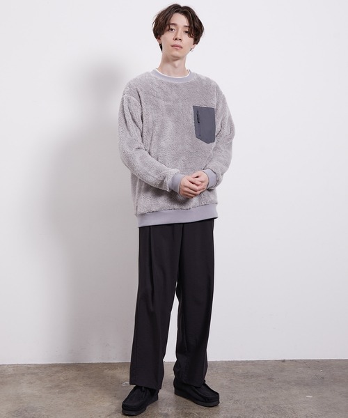 JUNRED（ジュンレッド）の「ナイロンポケットボアプルオーバー（その他トップス・メンズ・ホワイト/グレー/ブルー/ベージュ系その他・LL/M/L）」の20枚目の写真