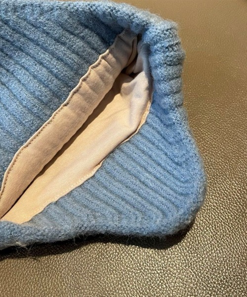 REBALANCE(リバランス)の「イヤーカバー ニット帽(ニットキャップ/ビーニー・レディース・ブラック/ライトブラウン/ブルー/ベージュ・FREE)」の9枚目の写真