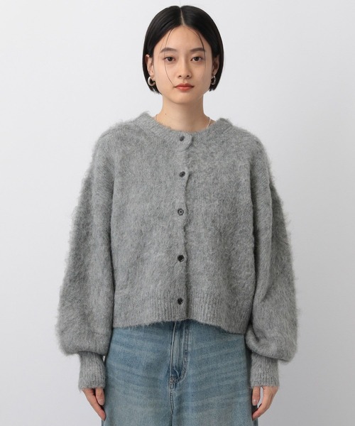 A part by(アパートバイ)の「お気に入り2.7万人超え!【WEB限定】5G2WAYクルーシャギーカーディガン(カーディガン/ボレロ・レディース・アイボリー/グレー/ブラウン/ブルー/ライトグリーン/ライトピンク/オフホワイト/ピンク/ブラック/イエロー系その他/ブラウン系その他・FREE)」の19枚目の写真